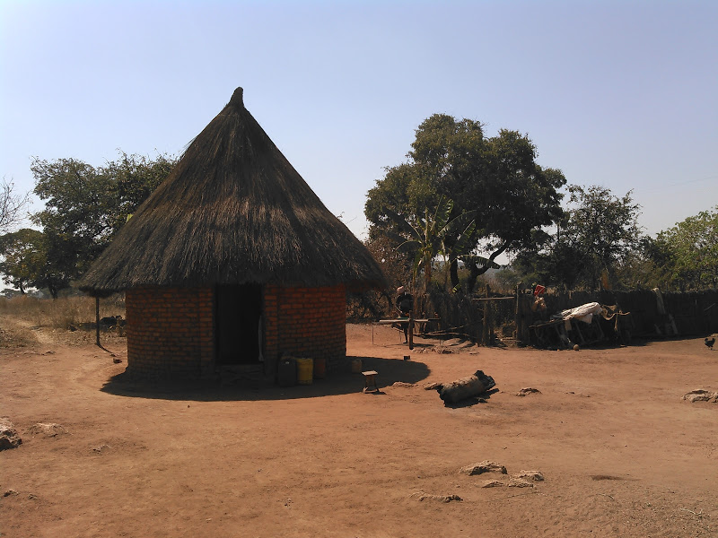 ジンバブエの田舎村の様子