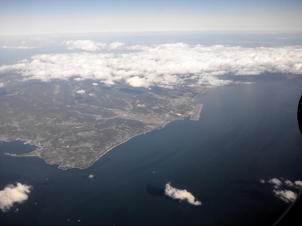 空から日本を見てみよう！羽田→熊本　大分の航空写真